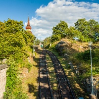 Kolejka Bergbanan w Skansenie.