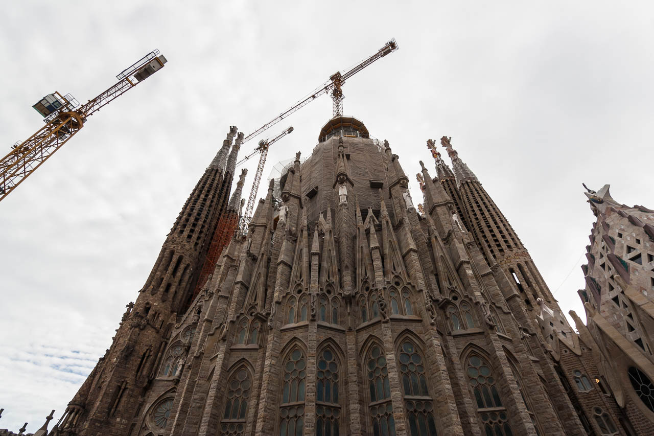 Sagrada Familia wciąż w budowie.