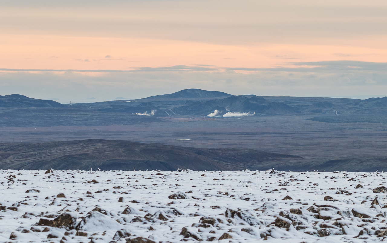 Największa islandzka elektrownia geotermalna Hellisheiði.
