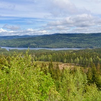 Tak wygląda cała Nordmarka - lasy, góry, jeziora...