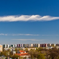 Chmury Kelvina-Helmholtza nad osiedlem Kalinowszczyzna.