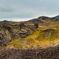Panorama krateru Saxhóll.