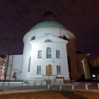Ewangelicki kościół świętej Trójcy - przez długi czas był najwyższym budynkiem Warszawy (58 metrów).