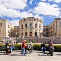 Stortinget - budynek parlamentu.