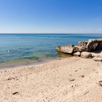 Na plaży.
