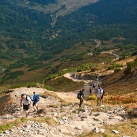 Podejście na Przełęcz pod Kopą Kondracką.
