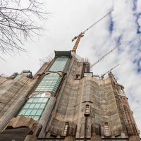 Sagrada Familia wciąż w budowie.