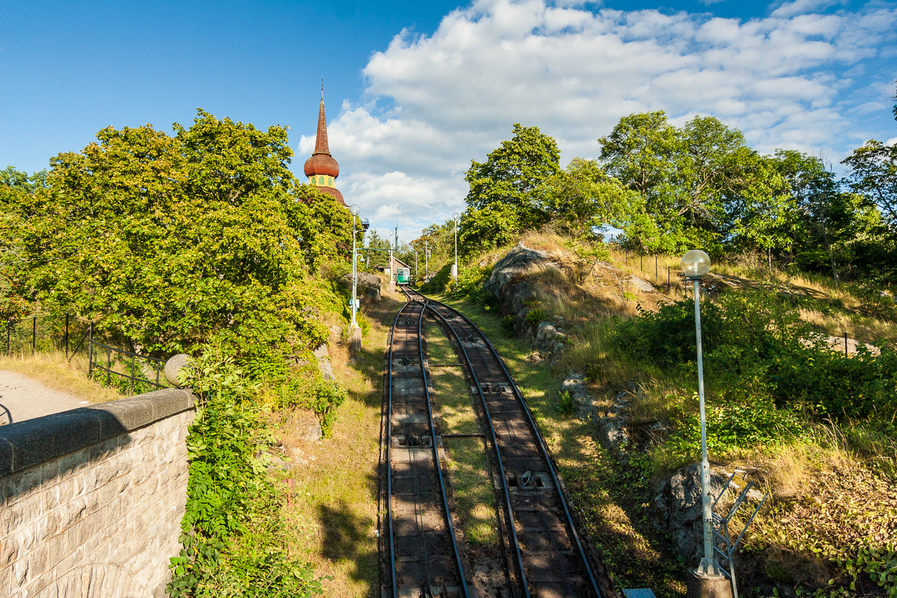 Kolejka Bergbanan w Skansenie.